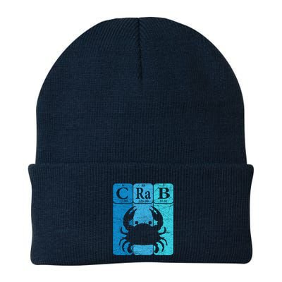 Crab Periodic Table Elements Seafood Crabbing Retro Crabber Beanie