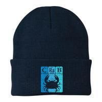 Crab Periodic Table Elements Seafood Crabbing Retro Crabber Beanie
