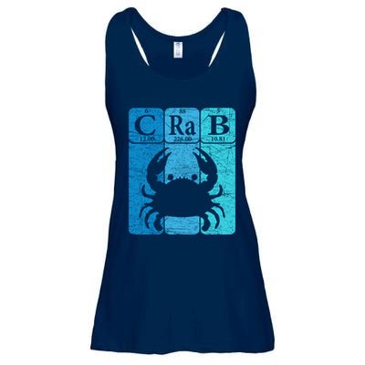 Crab Periodic Table Elements Seafood Crabbing Retro Crabber Ladies Essential Flowy Tank