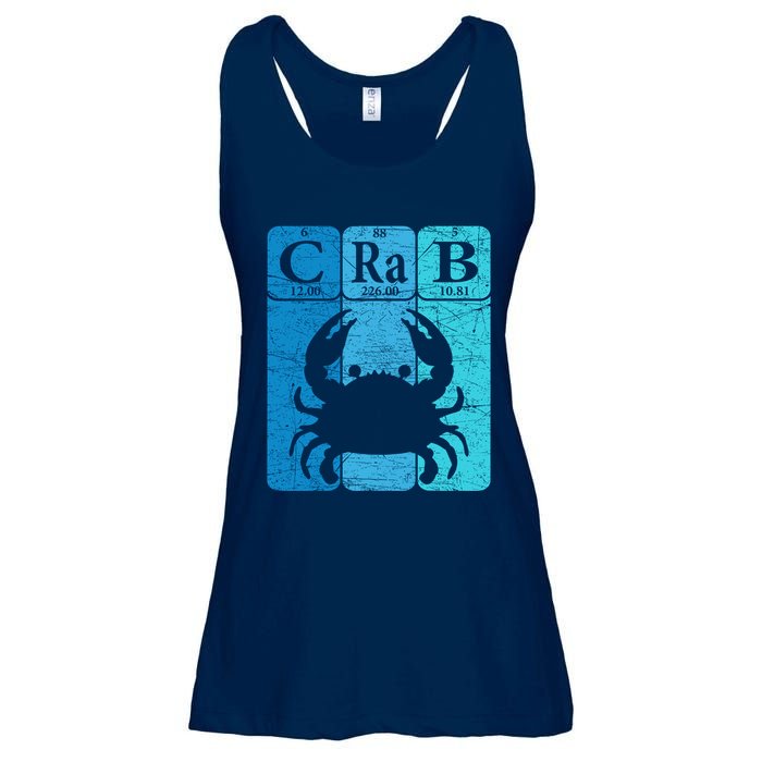 Crab Periodic Table Elements Seafood Crabbing Retro Crabber Ladies Essential Flowy Tank