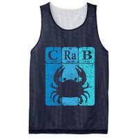 Crab Periodic Table Elements Seafood Crabbing Retro Crabber Mesh Reversible Basketball Jersey Tank