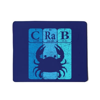 Crab Periodic Table Elements Seafood Crabbing Retro Crabber Mousepad
