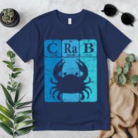 Crab Periodic Table Elements Seafood Crabbing Retro Crabber Premium T-Shirt