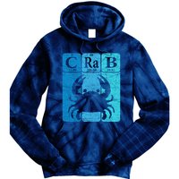Crab Periodic Table Elements Seafood Crabbing Retro Crabber Tie Dye Hoodie
