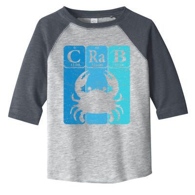 Crab Periodic Table Elements Seafood Crabbing Retro Crabber Toddler Fine Jersey T-Shirt