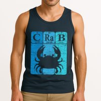 Crab Periodic Table Elements Seafood Crabbing Retro Crabber Tank Top