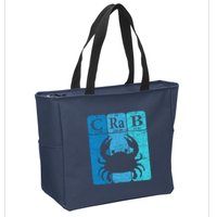 Crab Periodic Table Elements Seafood Crabbing Retro Crabber Zip Tote Bag
