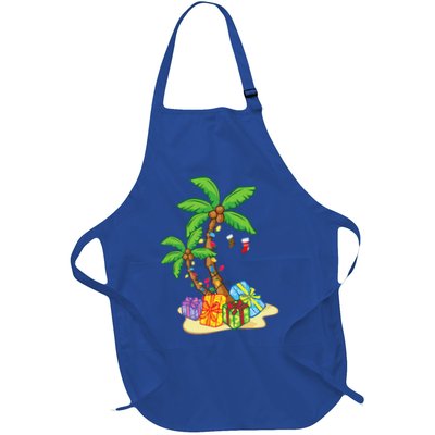 Christmas Palm Tree Tropical Xmas Coconut Lights Funny Gifts Apron