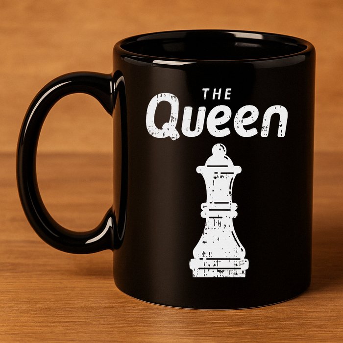 Chess Piece The Queen Halloween Matching Costume 11oz C Handle Ceramic Mug