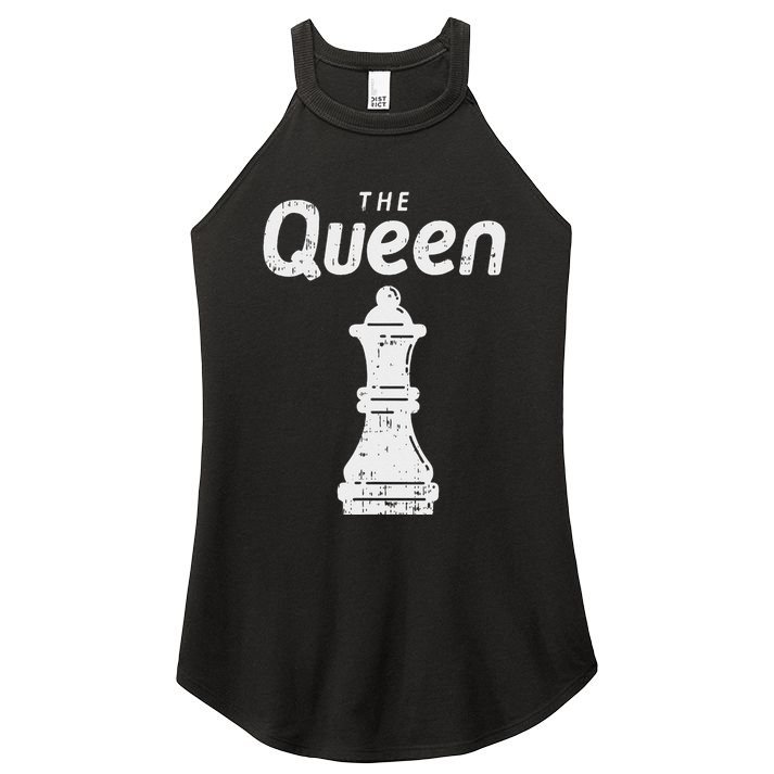 Chess Piece The Queen Halloween Matching Costume Women's Perfect Tri Rocker Tank