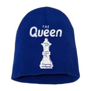 Chess Piece The Queen Halloween Matching Costume Short Acrylic Beanie