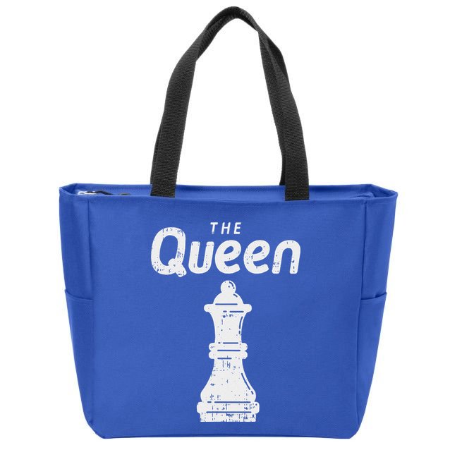 Chess Piece The Queen Halloween Matching Costume Zip Tote Bag