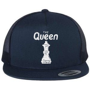 Chess Piece The Queen Halloween Matching Costume Flat Bill Trucker Hat