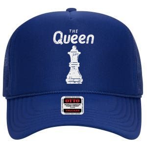 Chess Piece The Queen Halloween Matching Costume High Crown Mesh Back Trucker Hat