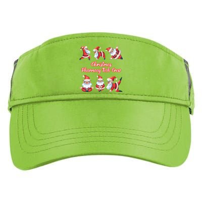 Christmas Pharmacy Tech Crew Funny Funny Santa Claus Yoga Gift Adult Drive Performance Visor