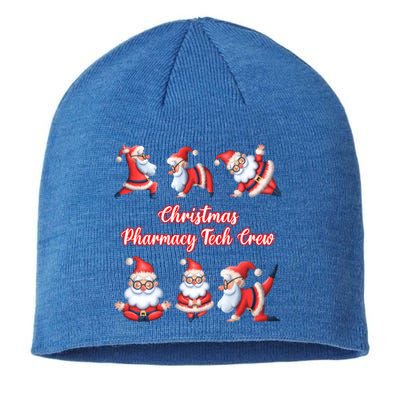 Christmas Pharmacy Tech Crew Funny Funny Santa Claus Yoga Gift Sustainable Beanie