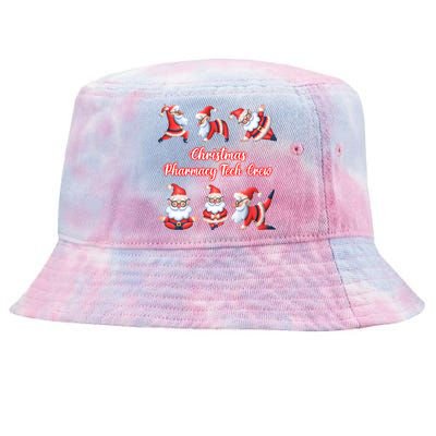 Christmas Pharmacy Tech Crew Funny Funny Santa Claus Yoga Gift Tie-Dyed Bucket Hat