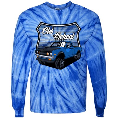 Classic Pickup Truck Off Road Truck Old School Truck Gift Tie-Dye Long Sleeve Shirt