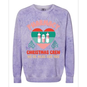 Christmas Pharmacy Technician Meaningful Gift Pharmacy Tech Crew Santa Gift Colorblast Crewneck Sweatshirt