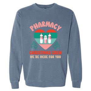 Christmas Pharmacy Technician Meaningful Gift Pharmacy Tech Crew Santa Gift Garment-Dyed Sweatshirt