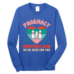 Christmas Pharmacy Technician Meaningful Gift Pharmacy Tech Crew Santa Gift Long Sleeve Shirt