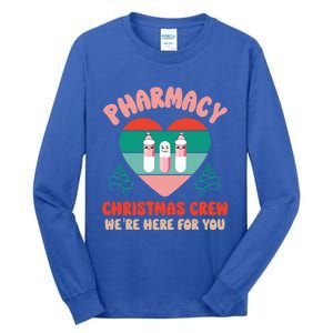 Christmas Pharmacy Technician Meaningful Gift Pharmacy Tech Crew Santa Gift Tall Long Sleeve T-Shirt