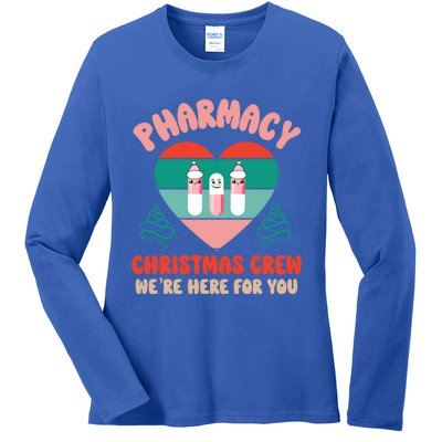 Christmas Pharmacy Technician Meaningful Gift Pharmacy Tech Crew Santa Gift Ladies Long Sleeve Shirt