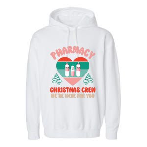 Christmas Pharmacy Technician Meaningful Gift Pharmacy Tech Crew Santa Gift Garment-Dyed Fleece Hoodie