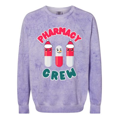 Christmas Pharmacy Technician Cool Gift Pharmacist Crew Tech Gift Colorblast Crewneck Sweatshirt