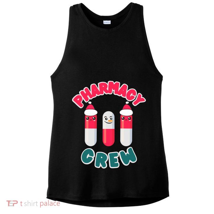 Christmas Pharmacy Technician Cool Gift Pharmacist Crew Tech Gift Ladies PosiCharge Tri-Blend Wicking Tank