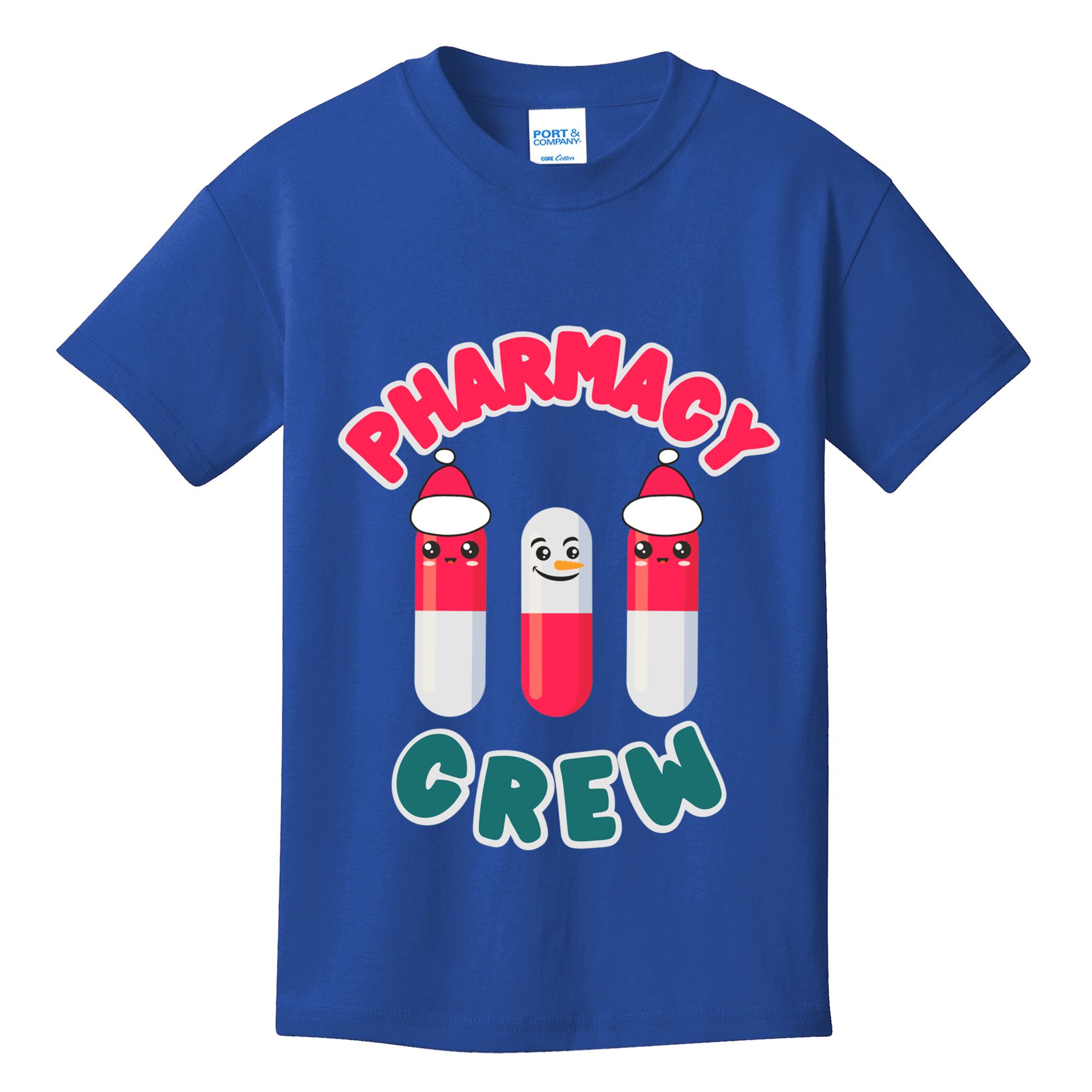 Christmas Pharmacy Technician Cool Gift Pharmacist Crew Tech Gift Kids T-Shirt