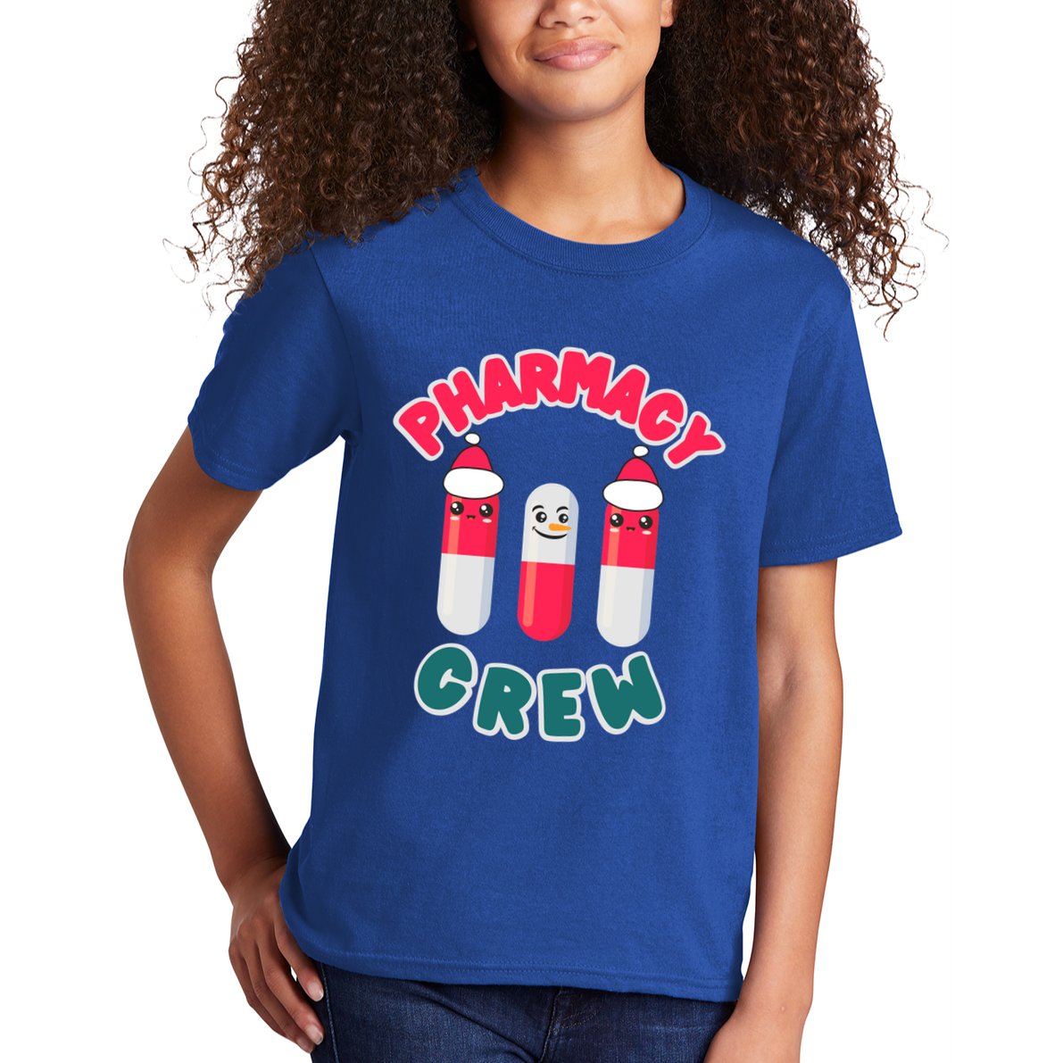 Christmas Pharmacy Technician Cool Gift Pharmacist Crew Tech Gift Kids T-Shirt