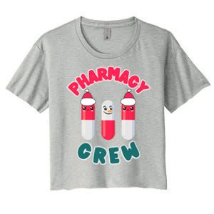 Christmas Pharmacy Technician Cool Gift Pharmacist Crew Tech Gift Women's Crop Top Tee