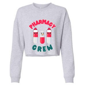 Christmas Pharmacy Technician Cool Gift Pharmacist Crew Tech Gift Cropped Pullover Crew