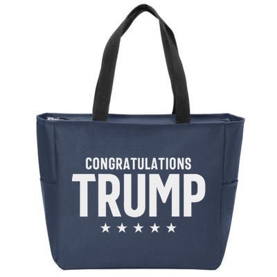 Congratulations President Trump 2024 Zip Tote Bag