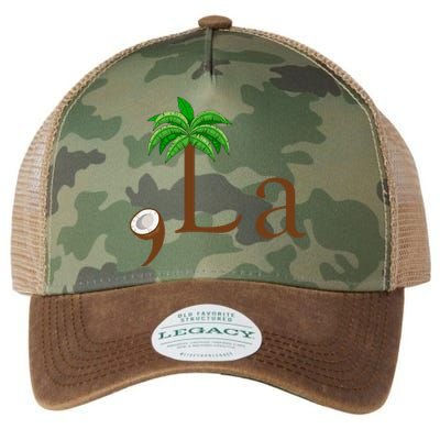 Coconut Palm Tree Comma + La Kamala Harris President 2024 Legacy Tie Dye Trucker Hat