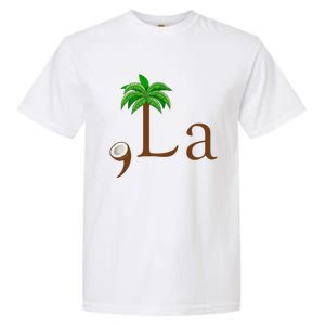 Coconut Palm Tree Comma + La Kamala Harris President 2024 Garment-Dyed Heavyweight T-Shirt