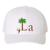 Coconut Palm Tree Comma + La Kamala Harris President 2024 Yupoong Adult 5-Panel Trucker Hat