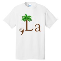 Coconut Palm Tree Comma + La Kamala Harris President 2024 Tall T-Shirt