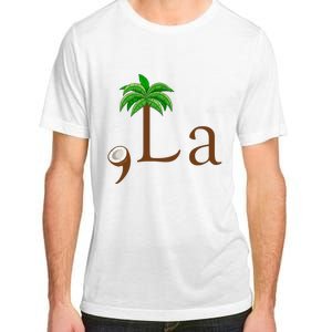 Coconut Palm Tree Comma + La Kamala Harris President 2024 Adult ChromaSoft Performance T-Shirt