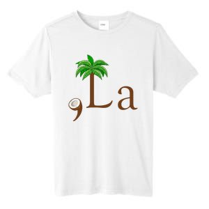 Coconut Palm Tree Comma + La Kamala Harris President 2024 Tall Fusion ChromaSoft Performance T-Shirt