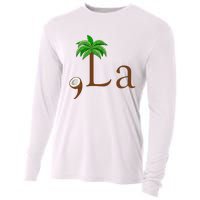 Coconut Palm Tree Comma + La Kamala Harris President 2024 Cooling Performance Long Sleeve Crew