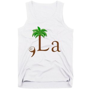 Coconut Palm Tree Comma + La Kamala Harris President 2024 Tank Top