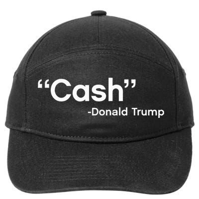 Cash Payment Trump Cash Bail Press Conference 7-Panel Snapback Hat