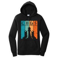 Chess Periodic Table Elements Nerd Chess Player Vintage Women's Pullover Hoodie