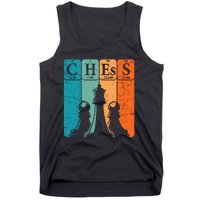 Chess Periodic Table Elements Nerd Chess Player Vintage Tank Top