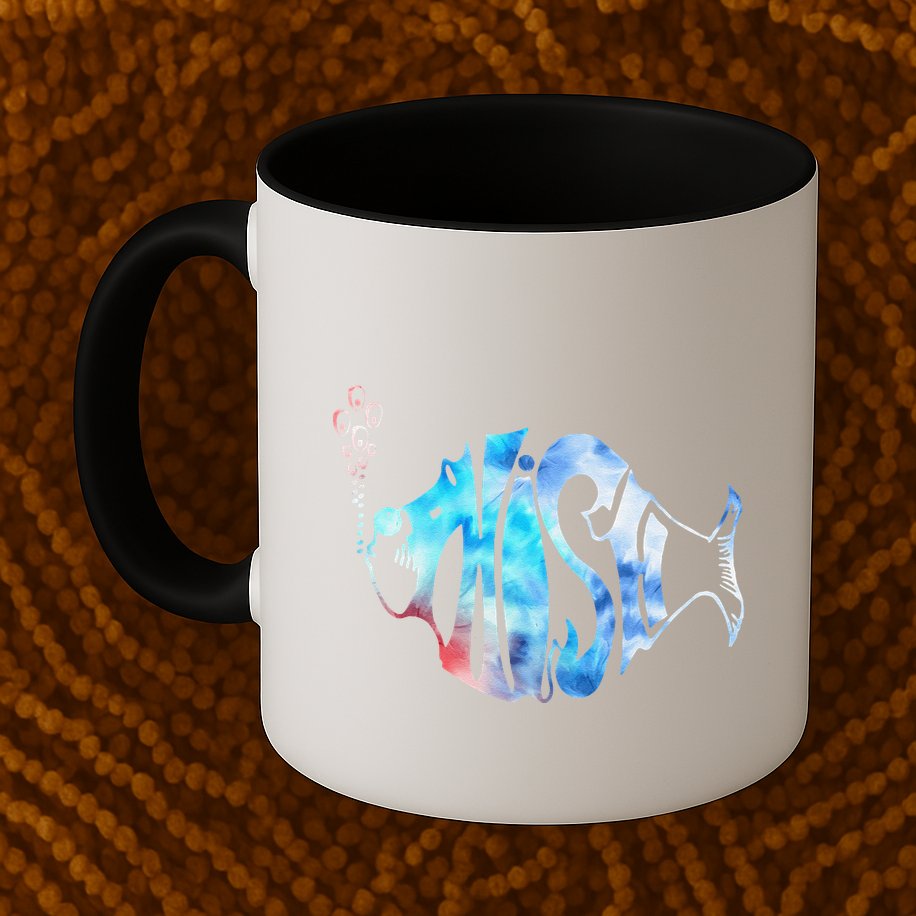Colorful Phishjam Tiedye For Fisherman Fish Graphic Gift Mug