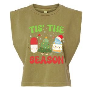 Cpht Pharmacy Technician Christmas Xmas Tis The Season Garment-Dyed Women's Muscle Tee