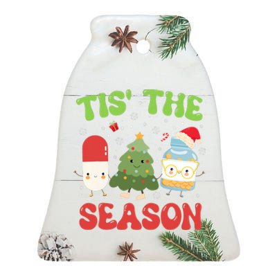 Cpht Pharmacy Technician Christmas Xmas Tis The Season Ceramic Bell Ornament