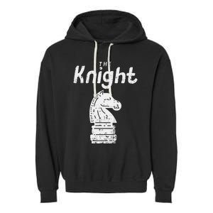 Chess Piece The Knight Halloween Matching Costume Garment-Dyed Fleece Hoodie